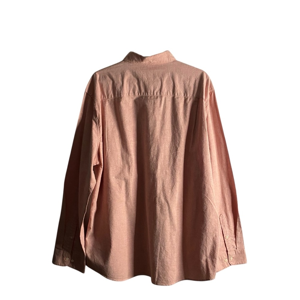 Denver Hayes Men's Salmon Modern Fit Long Sleeve Button-Down Shirt - Picture 8 of 8